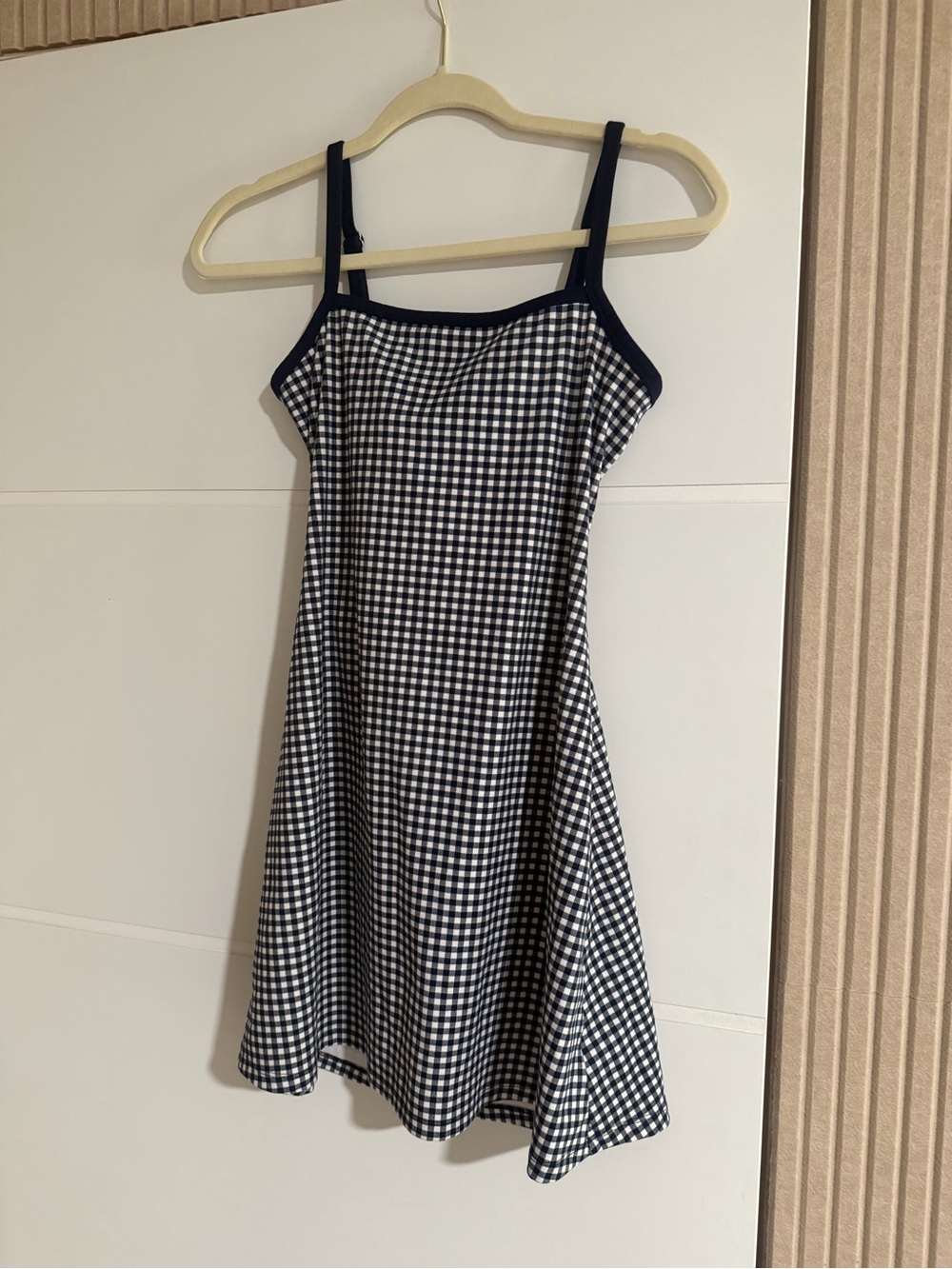 Navy Gingham Skater Tennis Dress